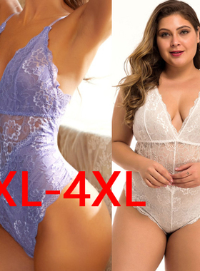 2024 plus size fat ladies erotic underwear sexy lace onesies