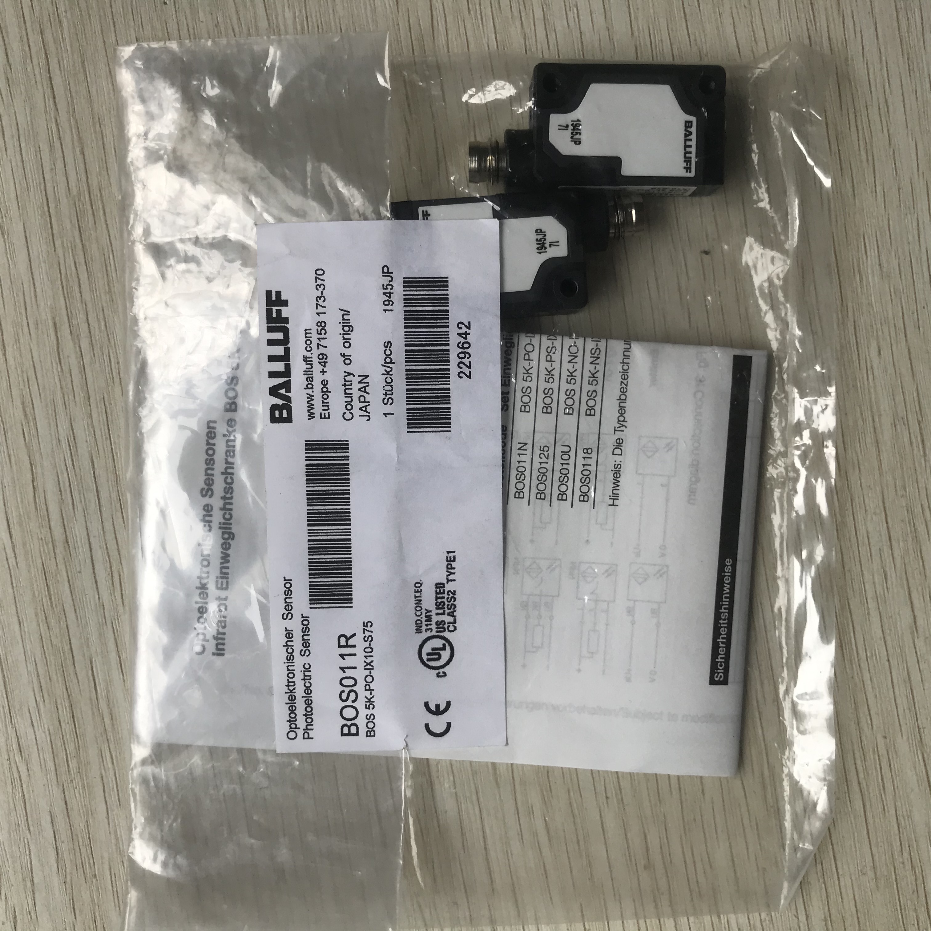 议价BOS 5K-PO-1X10-S75 BOS011R促 BALLUFF 巴鲁夫