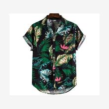 summer shirts for men man tshirts shirt new 夏威夷衬衫男大码