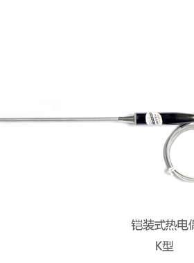 伊莱科铠装式温控仪热电偶WRNK-181 K型φ5*200插头式温控仪探头