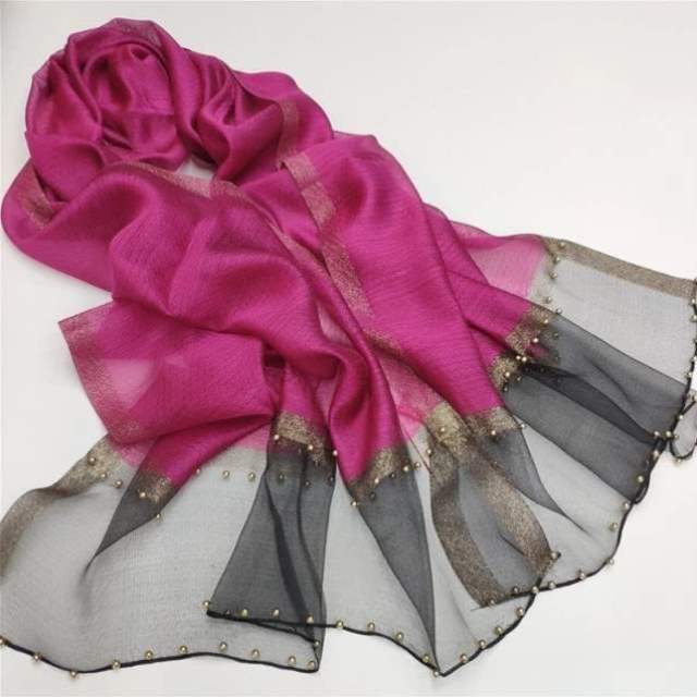 真丝婚宴羊毛喜披肩薄款