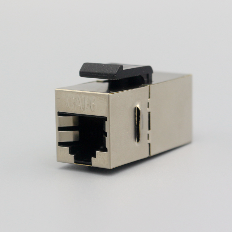 六类屏蔽网络直通头模块