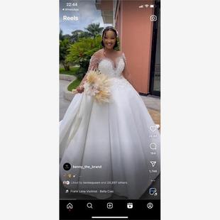 made Beaded Wedding High Bridal custom Dresses Gown quality