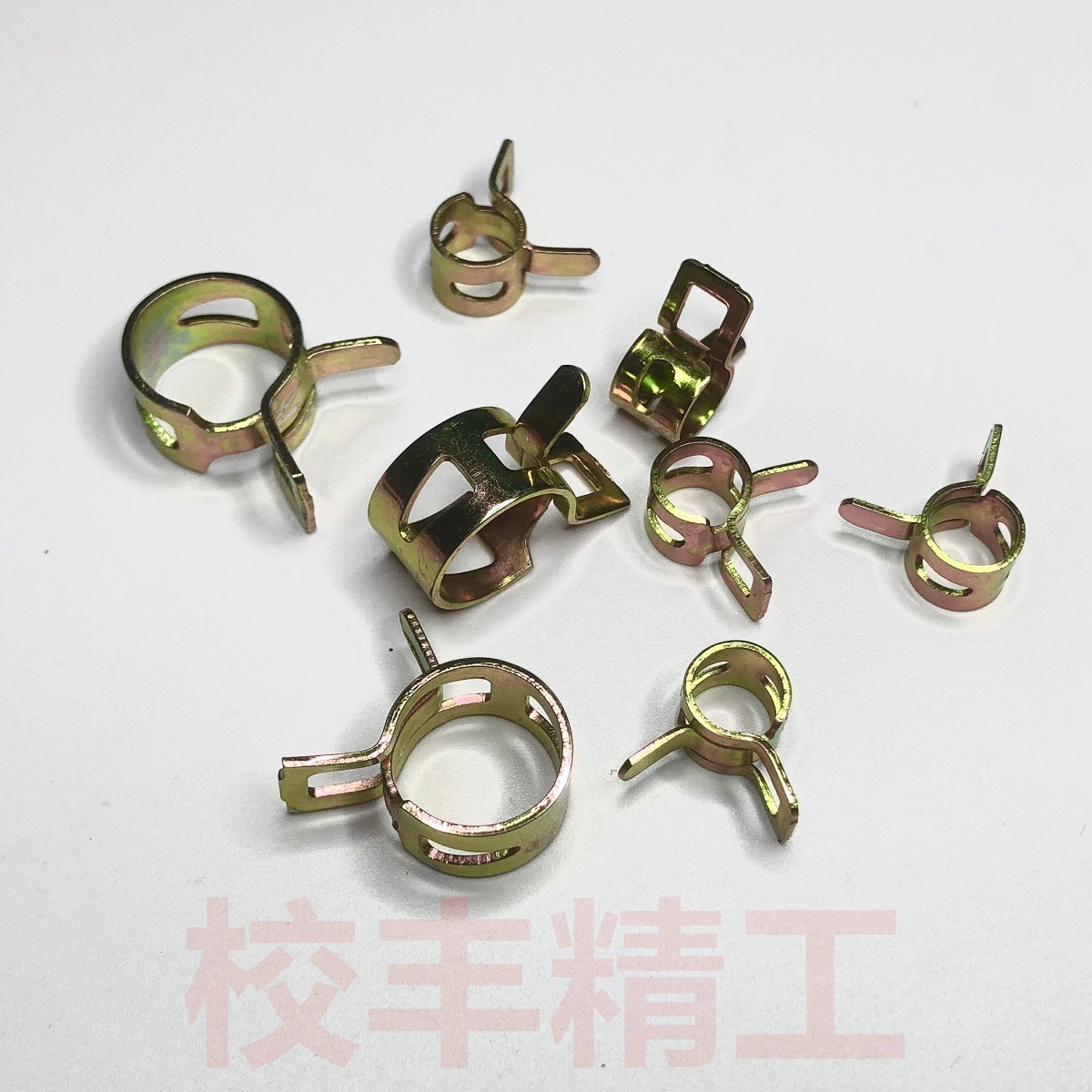 管夹弹性钢卡扣箍环水子