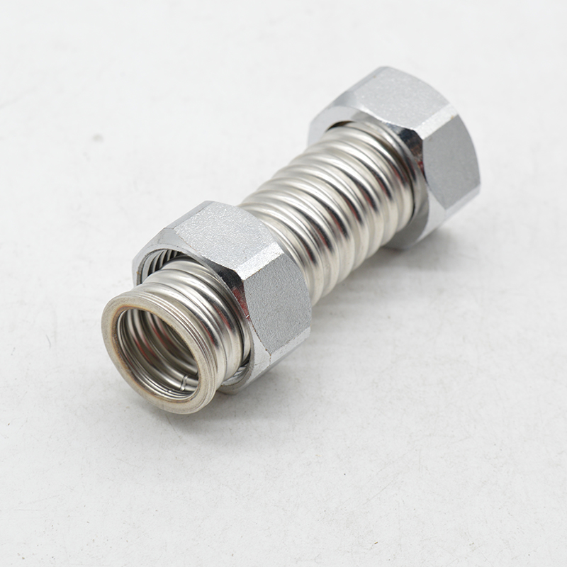 百战阀门  一寸不锈钢波纹管黄铜防爆热水器连接水管冷热进水软管