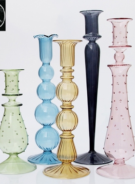 Glass Candle Holder For Wedding Decorations Candlestick