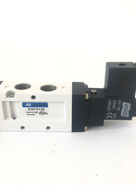 全新白色精品KVF5120韩国ARK气动电磁换向阀3分接口 AC220V DC24V