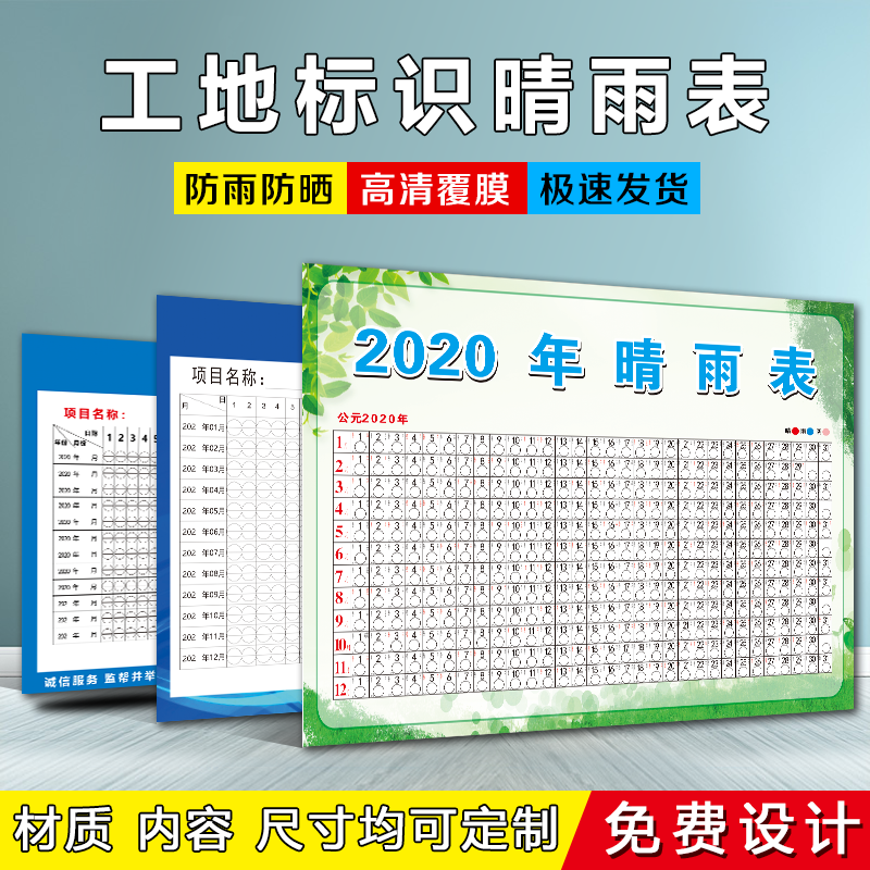 工程晴雨表标志牌建筑地
