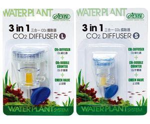 台湾伊士达/ISTA二氧化碳CO2三合一细化器止逆记泡器3合1 V型扩散