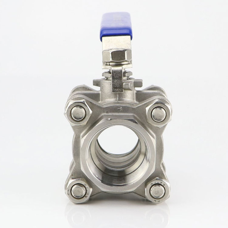 上海沪工不锈钢三片式手