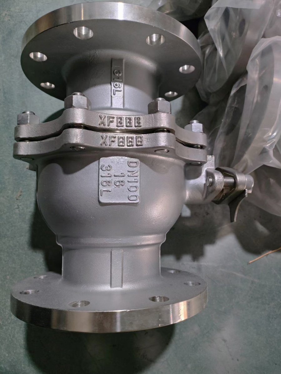 不锈钢法兰球阀连接浮动