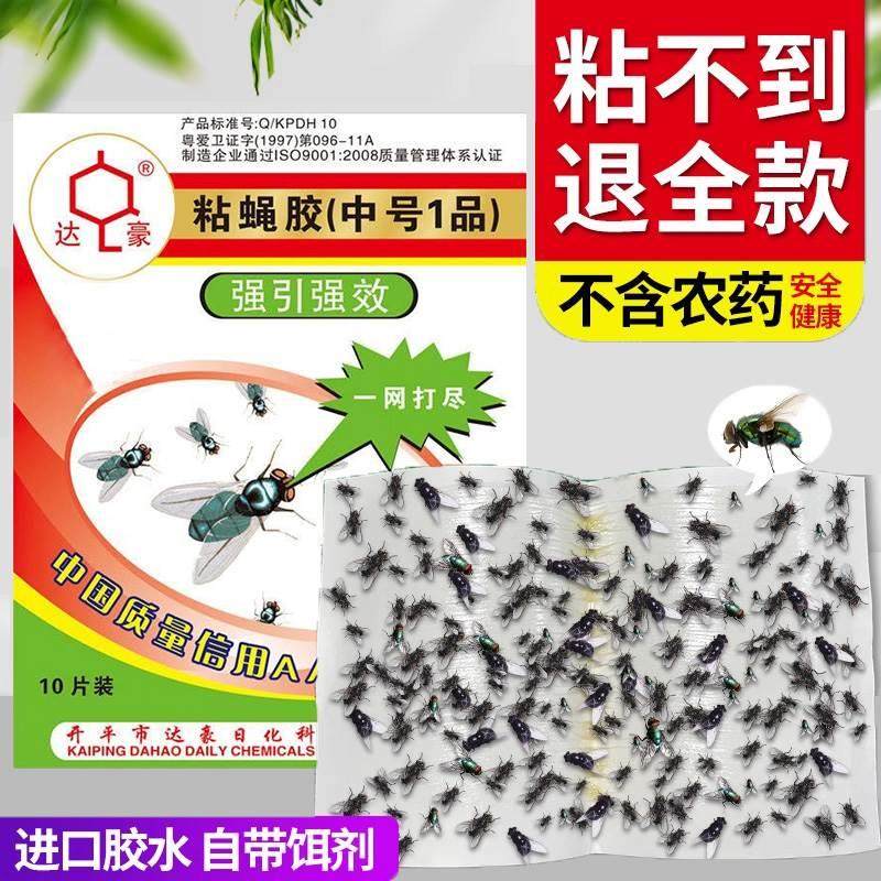 粘达豪蝇纸苍蝇贴强力粘蝇板饭店灭蚊蝇克星捕捉器家用一扫光1品,手表,配件,淘宝优惠券,粉丝福利购,淘宝优惠卷
