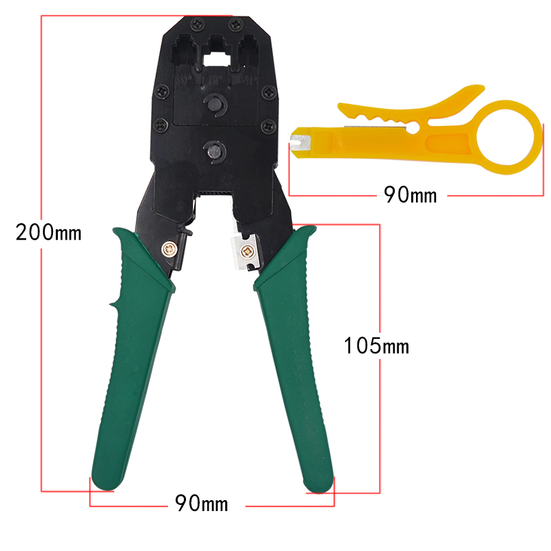 多功能网线 水晶头 网烙钳 压线钳子 网钳工具套装包邮7”碳钢