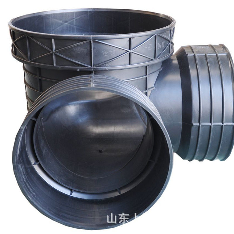直通井座315-300a  沉泥式雨水 检查井座 工程pvc双壁波纹管井座