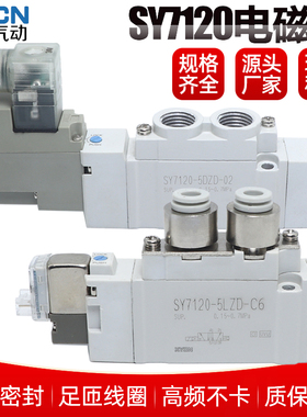 电磁阀SY7120-5LZD-02/6L0Z/4GZD/3MZE/5GD/MO/LZE-C6/C8/C10-F12