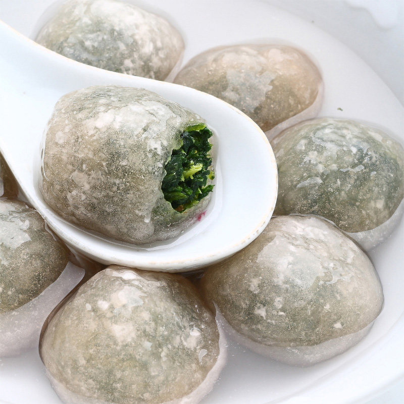700g野生荠菜藕粉圆子建湖特产蔬菜汤圆350g&times;2藕粉圆江苏菜