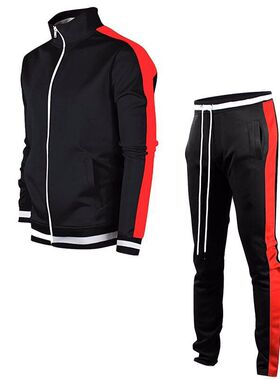 Cardigan Stand Collar Sweatshirt Set开衫立领卫衣长袖运动套装
