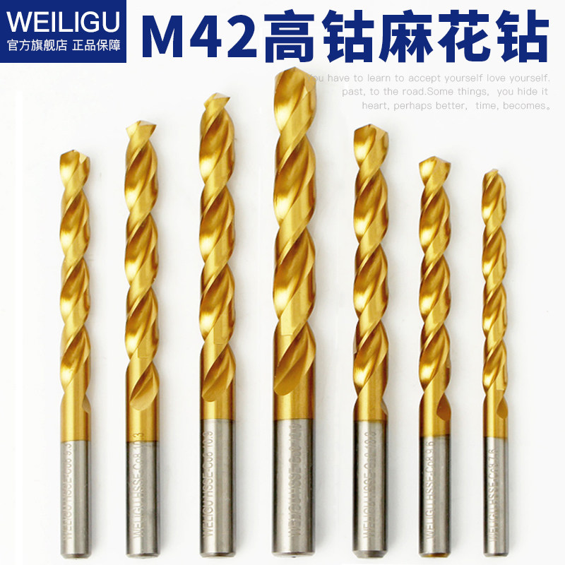 进口m42含钴麻花钻头不锈钢铁专用霸王钻花专业转头大全8-10-13mm