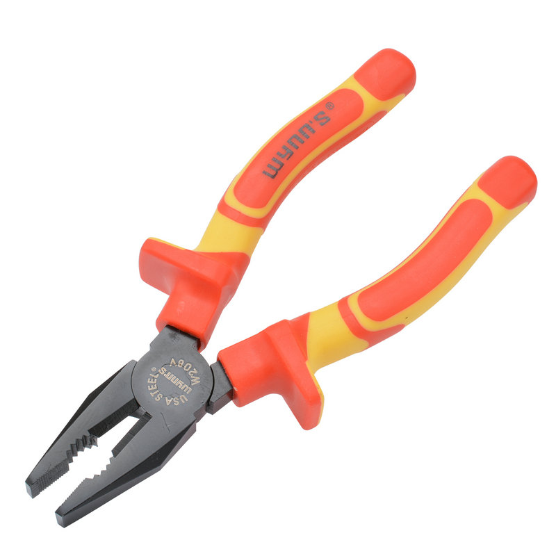 Wynns威力狮 200mm耐高压绝缘电工钳 8寸钢丝钳 老虎钳 W208V