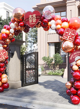 气球拱门c支架结婚装饰婚庆场景布置套装婚礼婚房婚礼迎宾