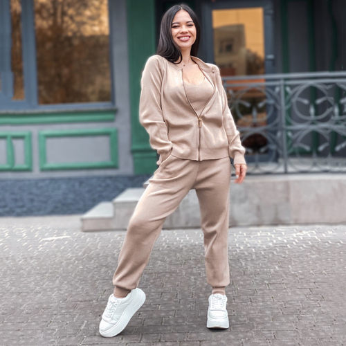 Suit women sport winter clothes ladies sweater 三件套装女