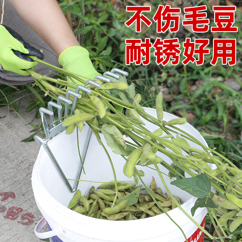 摘毛豆神器剥采机菜收割