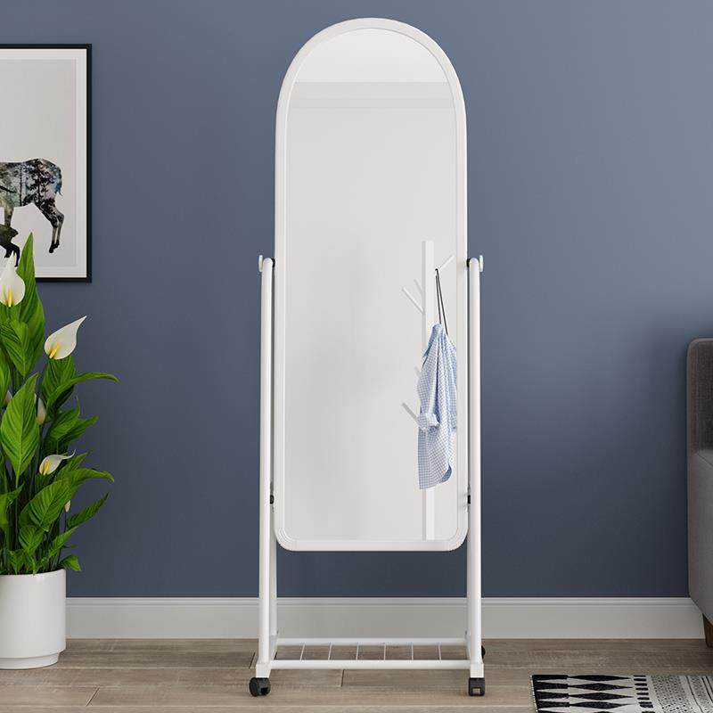 镜子全身穿衣镜落地镜北欧风家用站立可移动经济型活动仪容镜家庭