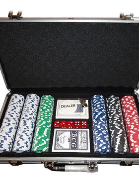 Texas Hold'em Poker Aluminum Case Set  Chips Set Chips