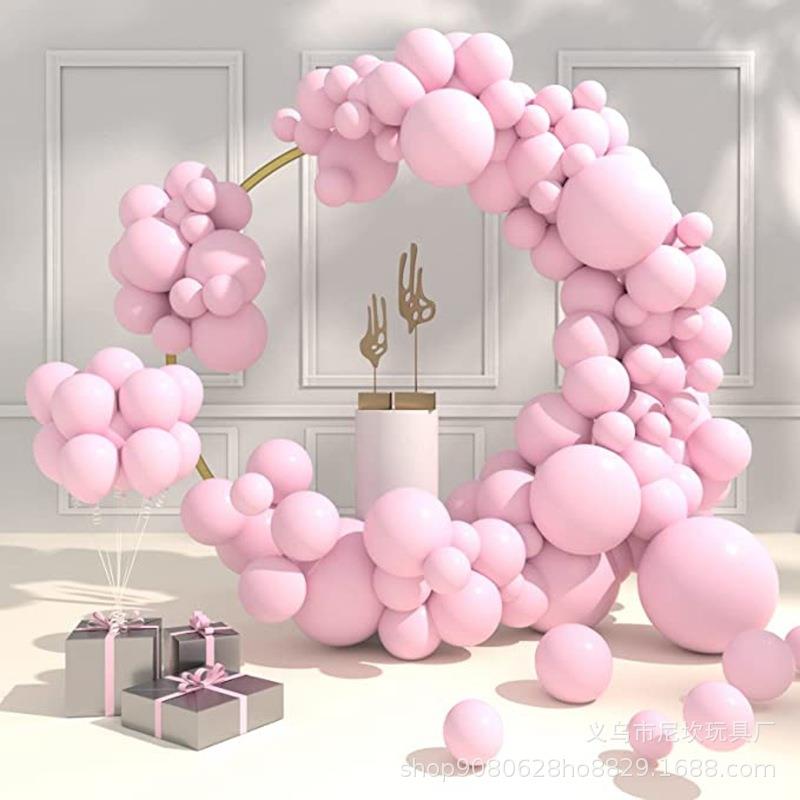 开业粉色气球拱形花环套