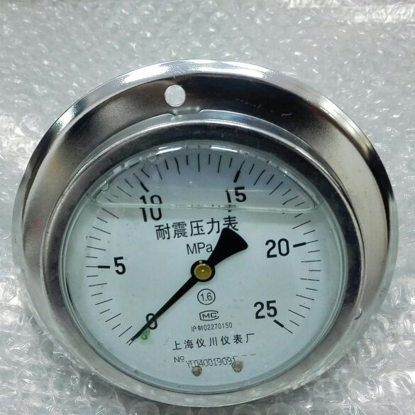 轴向带边耐震压力表直径