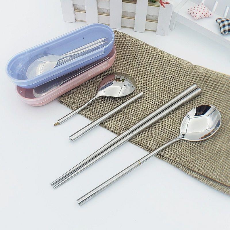 不锈钢折叠勺子筷套装盒