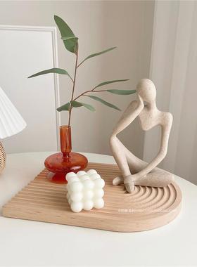 ins风家居创意摆件套装 抽象雕塑简约北欧风客厅玄关酒店民宿装饰