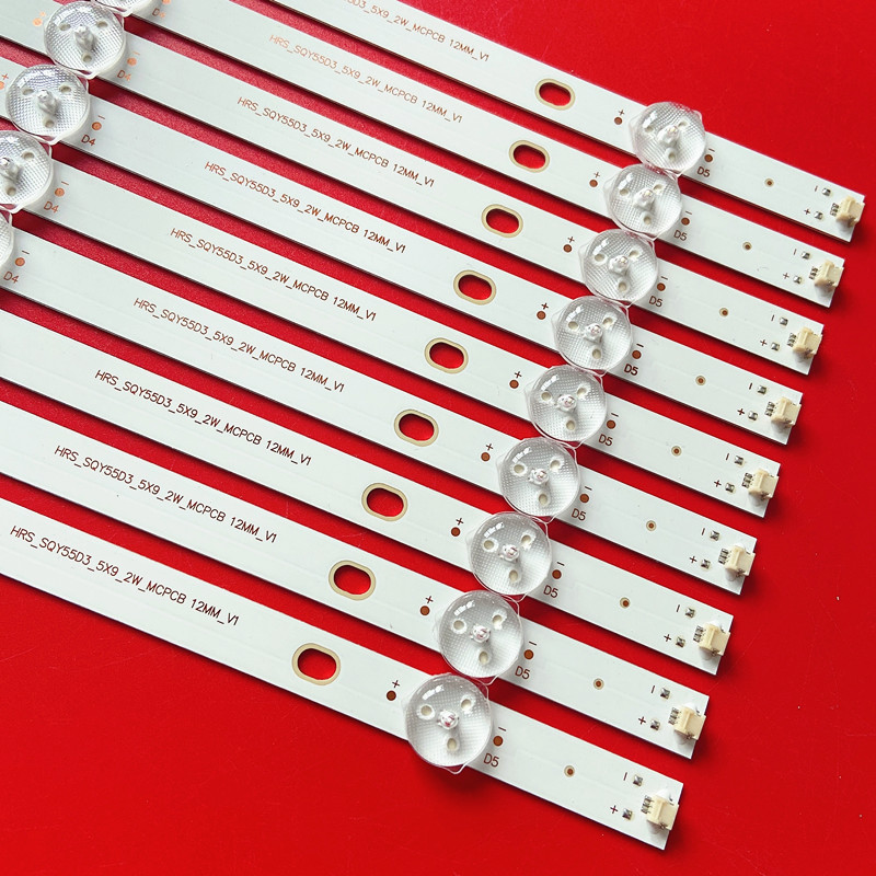 5灯3V凸镜HRS_SQY55D3_5X9_2W_MCPCB 12mm_V1液晶K55DLY8US灯条*
