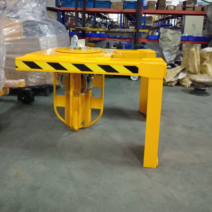 促销叉车专用四油桶夹具4桶合金钢吊具油桶夹抓钩装卸YL4重型2吨