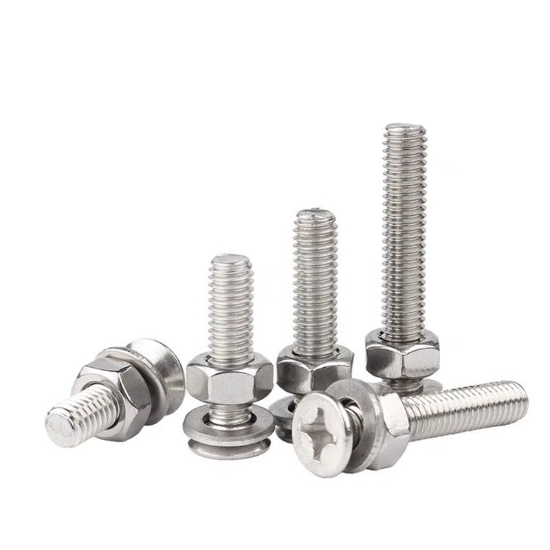 不锈钢平头螺丝母套装大