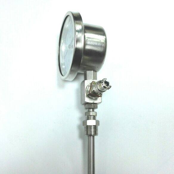 不锈钢远传温度计 wssp-411bf 0-100 200 100mm pt100 L400