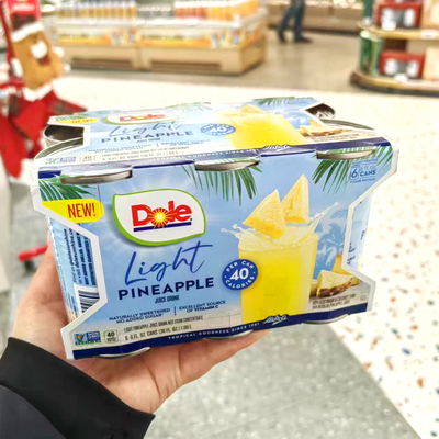 盒马都乐DOLE轻甜菠萝汁饮料177ml*6菲律宾进口清爽好喝聚会饮料