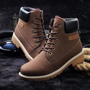 Winter warm shoes men boots causal retro shoes boy boot 男靴