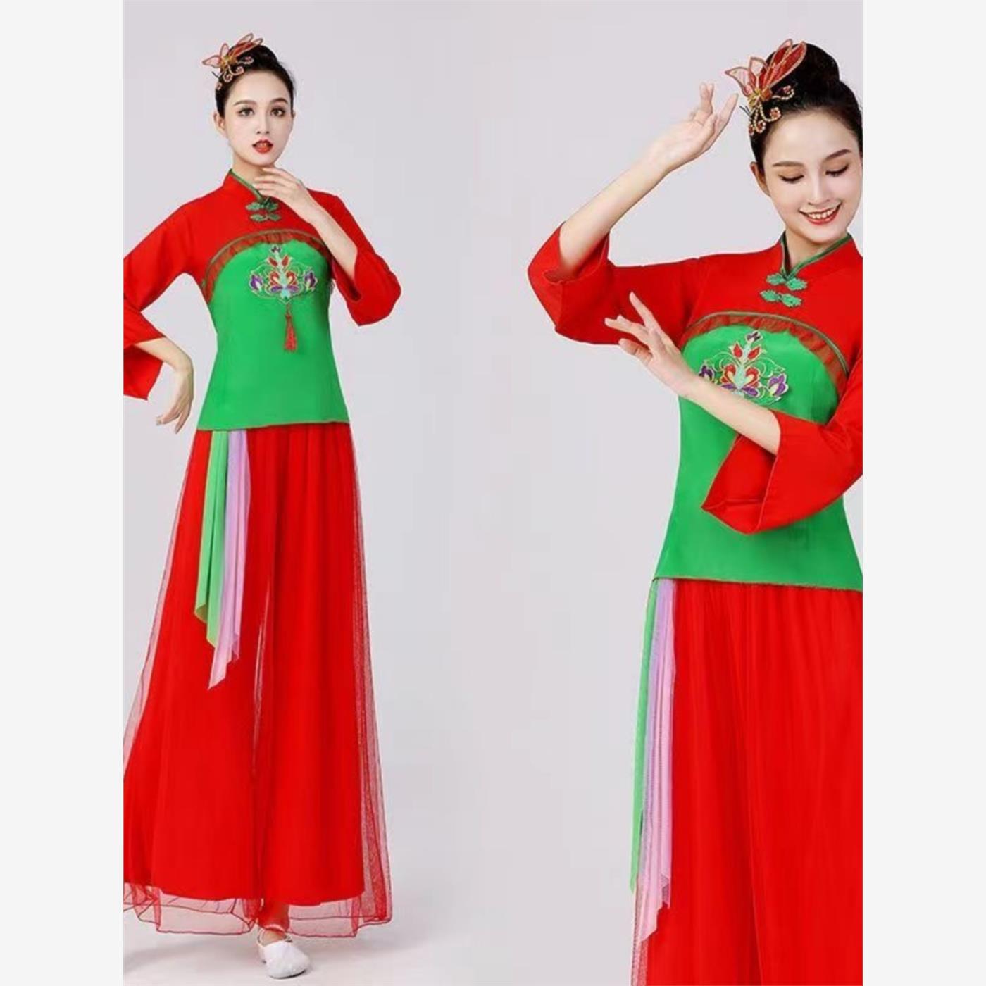 秧歌服女新款套装中老年