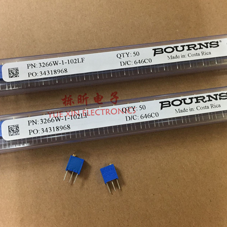 美国柏恩斯 BOURNS 3266W-102LF 可调精密电位器  一管50/PCS