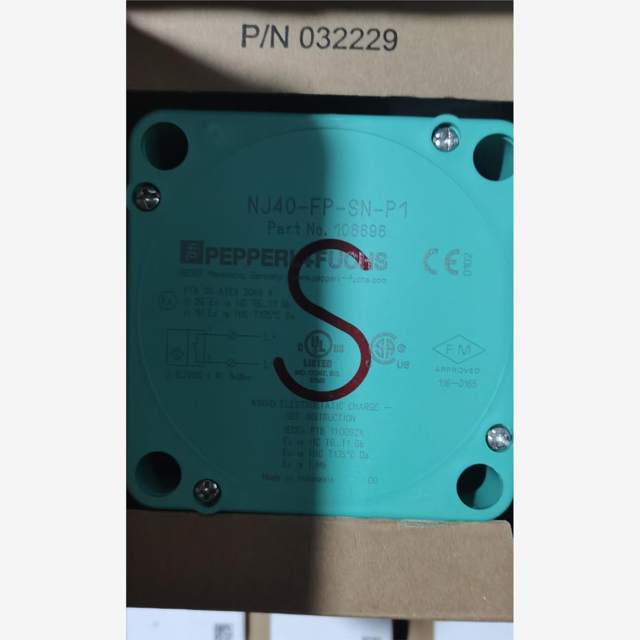 德国倍加福正品库存现货进口 电感式传感器NJ40-FP-SN-P1现货