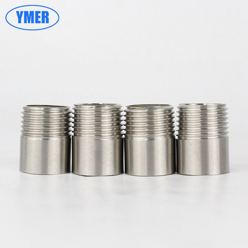 不锈钢短管单边丝 单头丝 焊接外丝 不锈钢管单外牙15 20 50