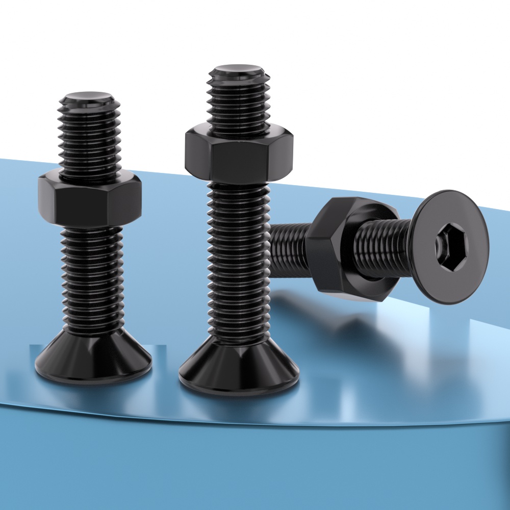 黑色不锈钢沉头内六角螺