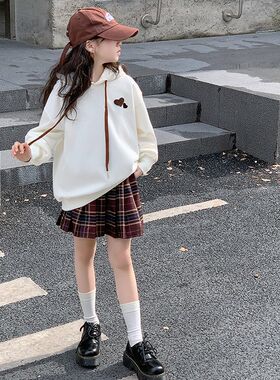 女大童卫衣春款新季连帽