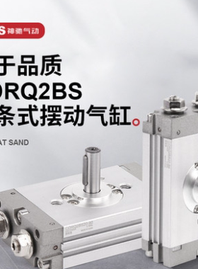 SNS神驰摆动回转旋转气缸CDRQ2BS10/15/20/30/40-90度*180 CRQ2BS