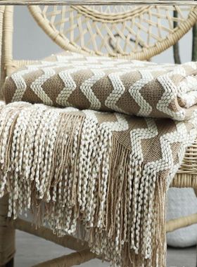 Knitted Blanket Sofa Bed Decorative Bed Thread Blanke毛线毯