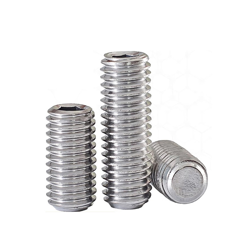M3M4M6M8M10304不锈钢平端紧定螺丝顶丝平头机米/内六角无头螺钉