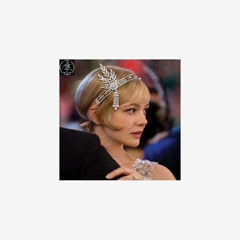The great gatsby hair crown the bride adorn article female