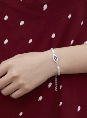 复古几何恶魔之眼手掌手