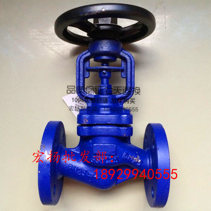 波纹管法兰截止阀德标蒸